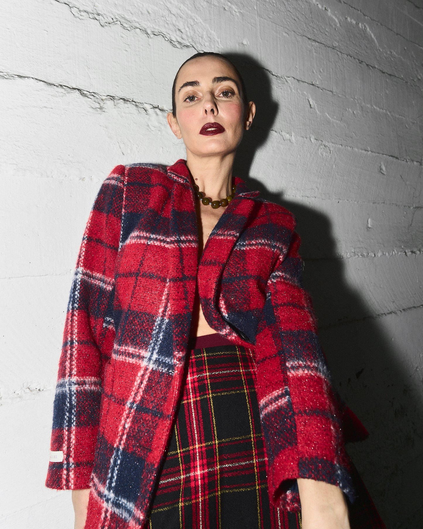 Chaqueta Sastre Escocés Rojo