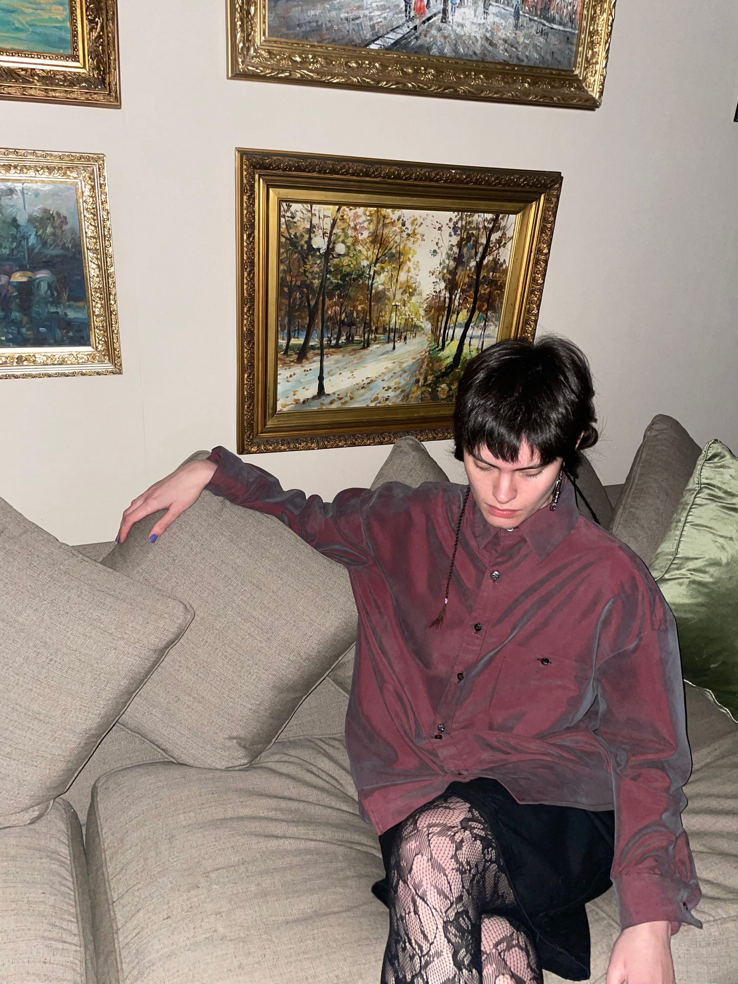 Burgundy Shirt