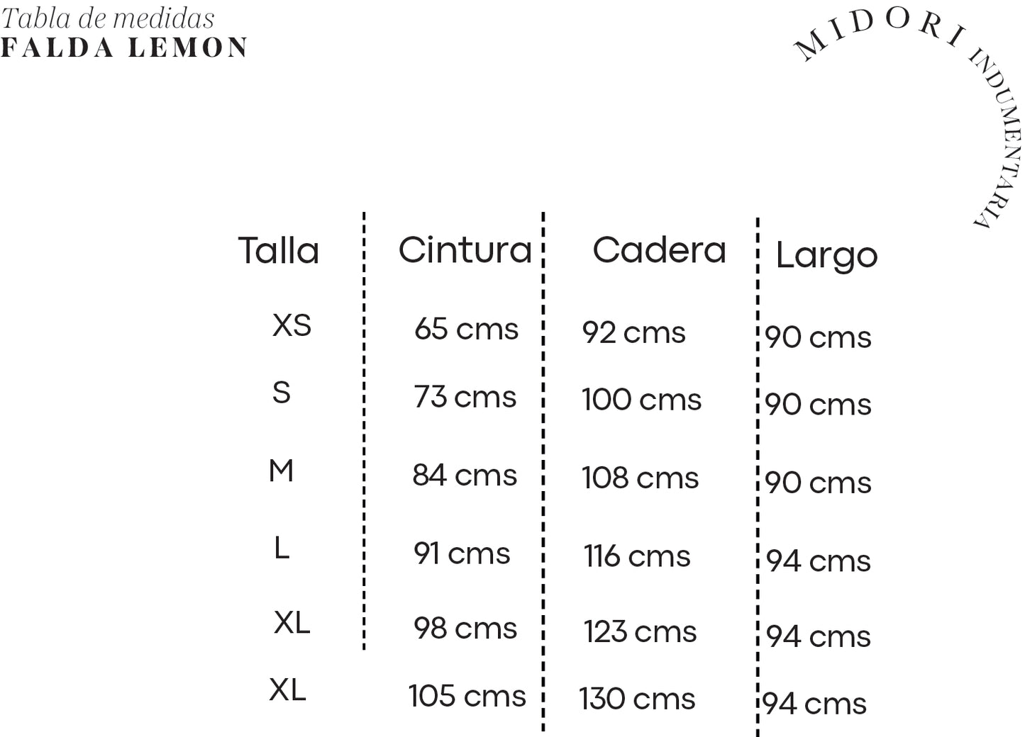 Falda Lemon