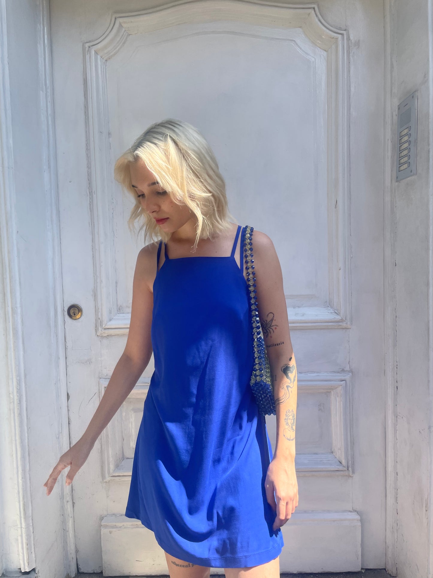 Vestido Halter Azul
