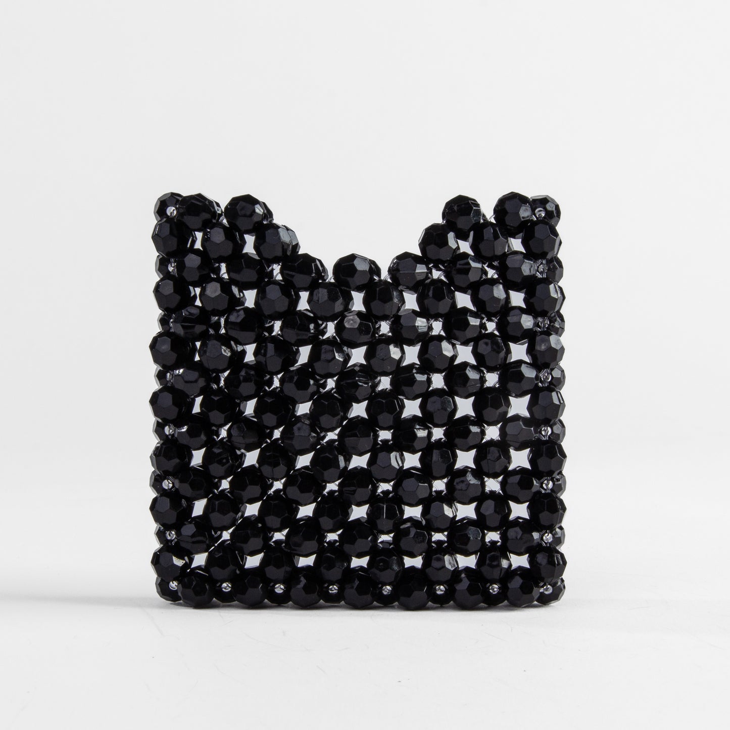 Tarjetero Beaded Negro