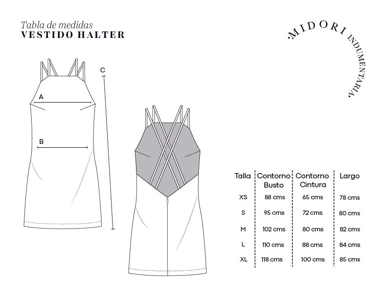 Vestido Halter Azul