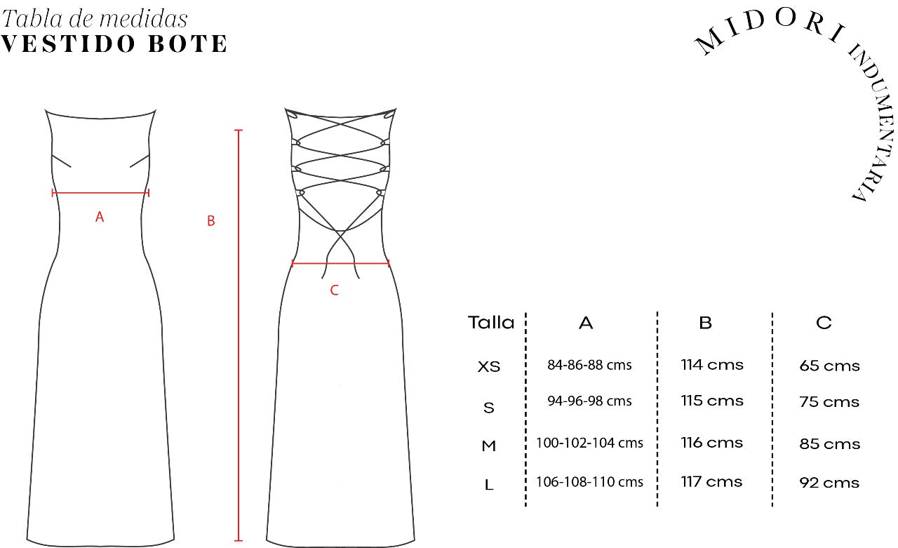 Vestido Bote