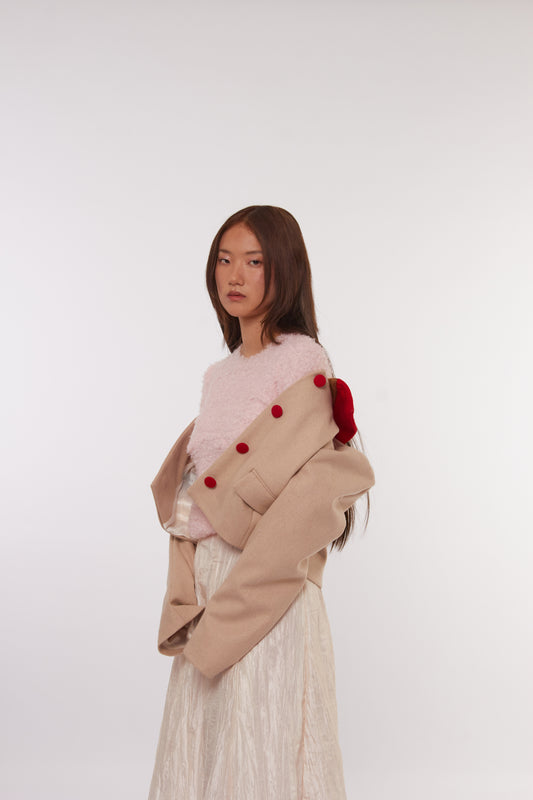 Chaqueta Crema