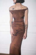 Vestido bote café