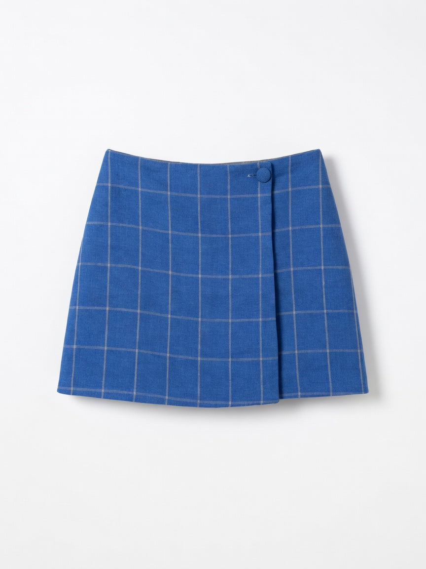 Falda Bicolor Lino Lana