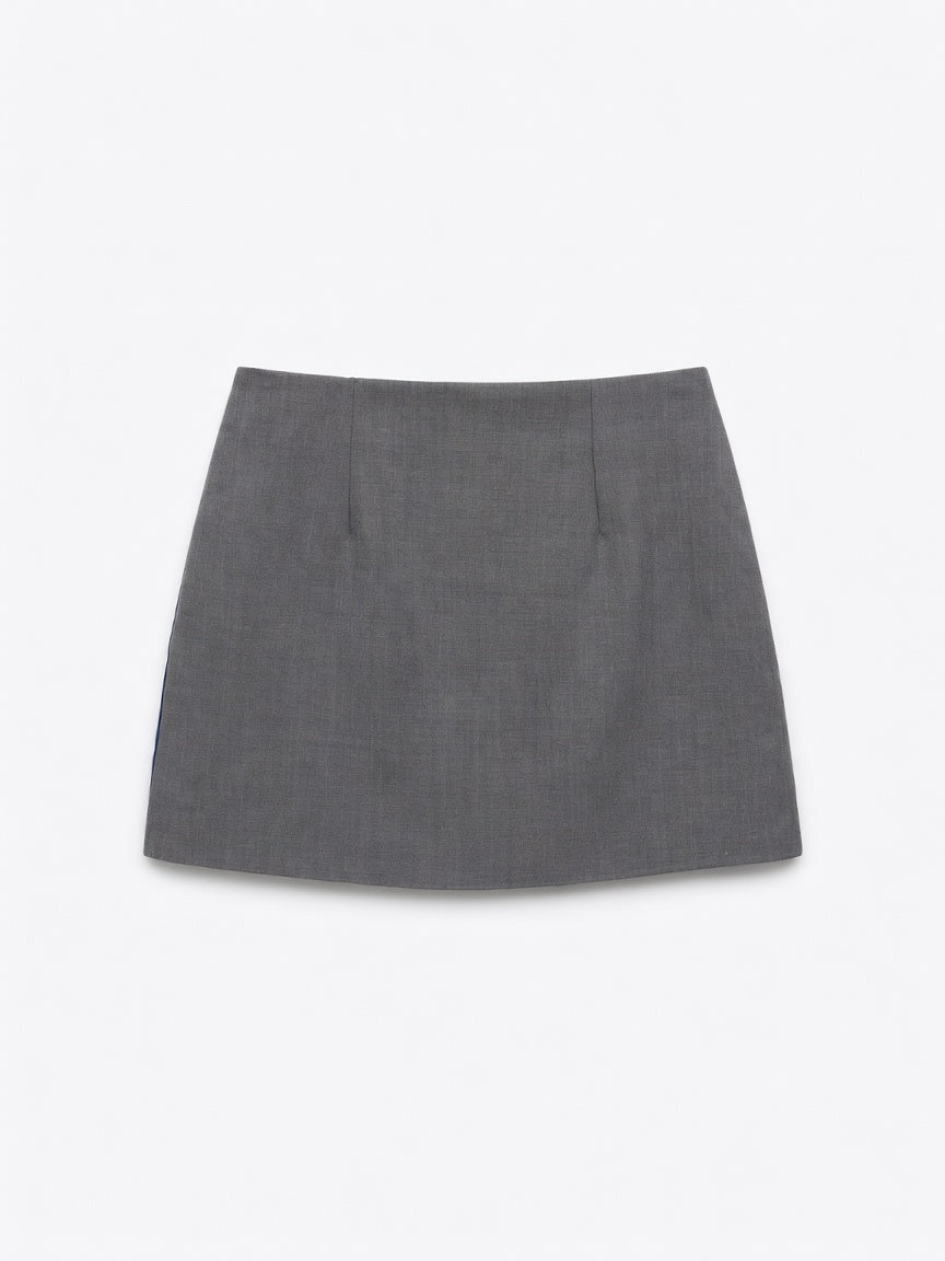 Falda Bicolor Lino Lana