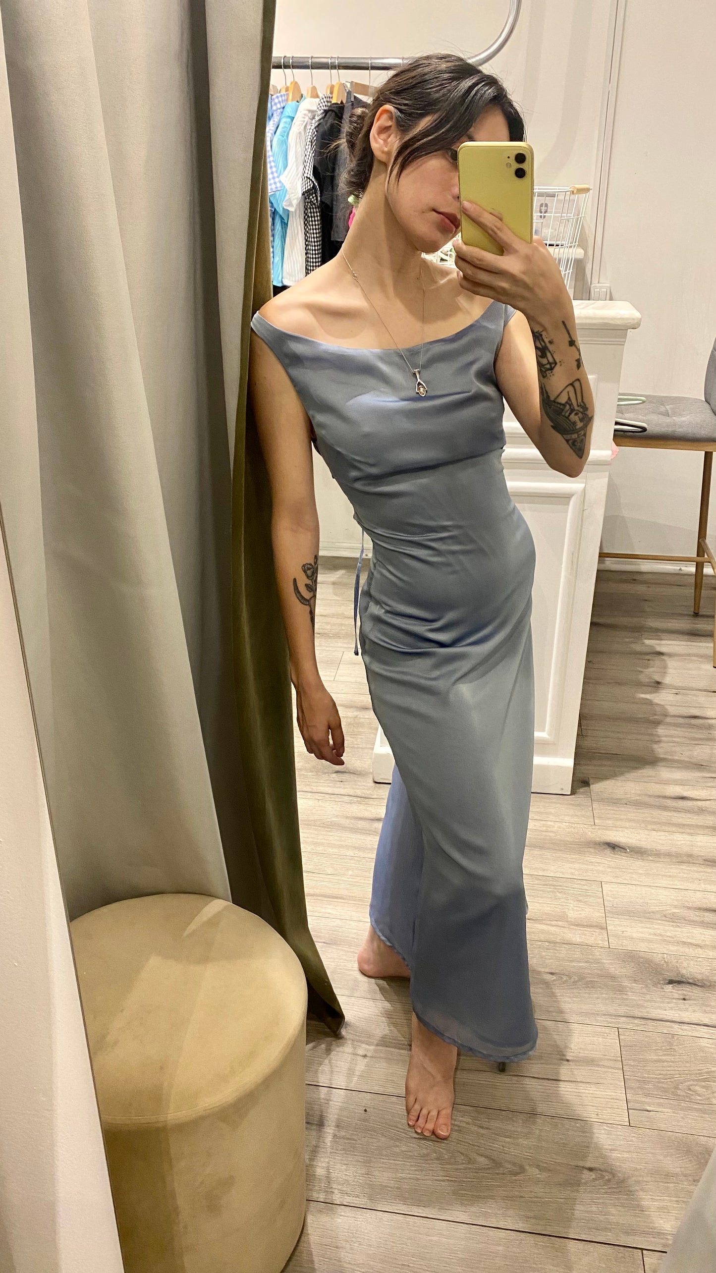 Vestido bote Celeste