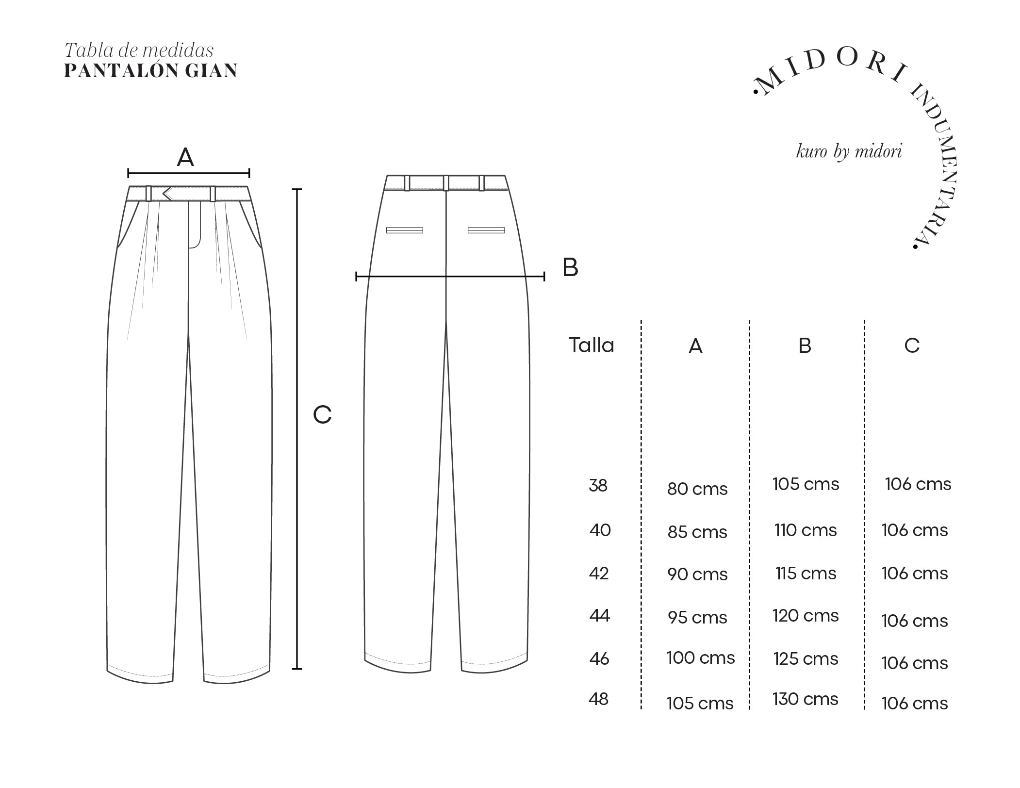 Pantalón Gian Negro